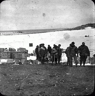 Shackleton's team manhauling stores resized.jpg