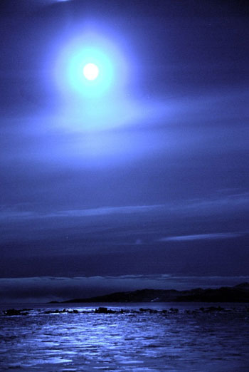 a bright moon