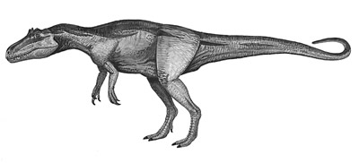 Хищный динозавр дельтадромей, останки котрого обнаружены в Марокко