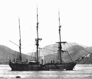 A whaling ship at sea, date unknown