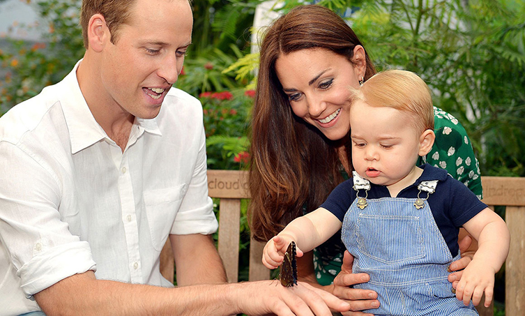 HRH Prince George visits the Sensational Butterflies exhibition 