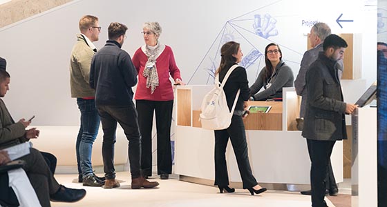People gathered at an event. 