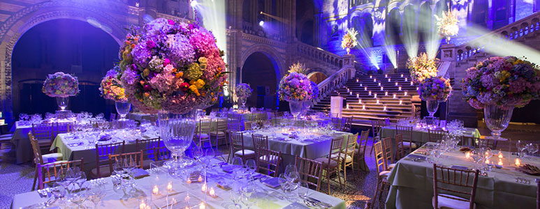 The Museum's Hintze Hall transformed for a private event