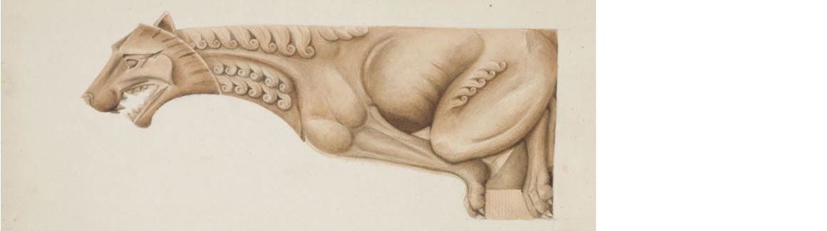 Terracotta gargoyle illustration