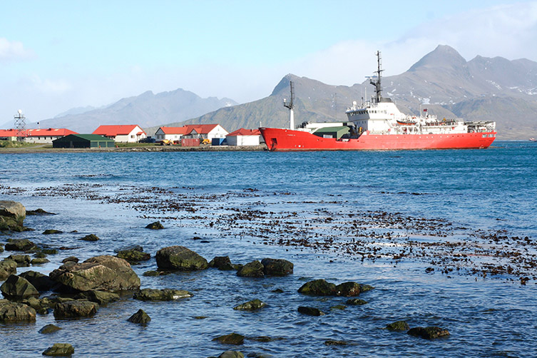 The station where some scientists are based when they arrive on the island