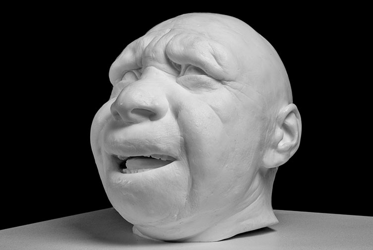Neanderthal head reconstruction.