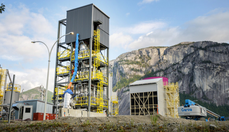 A direct air carbon capture plant built in Squamish, Canada