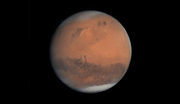 A view of the planet Mars
