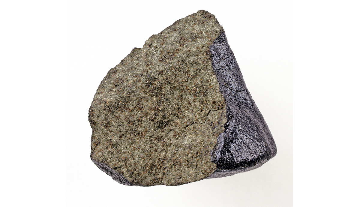 Close up of part of the Nakhla meteorite 