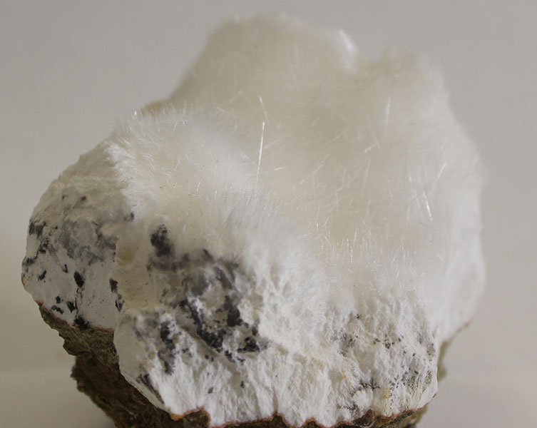 A fragile mesolite specimen