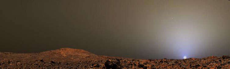 Sunset on Mars