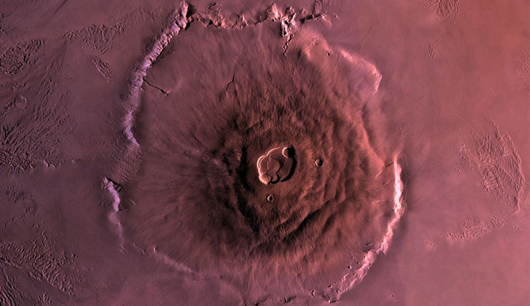 Image from space of Olympus Mons