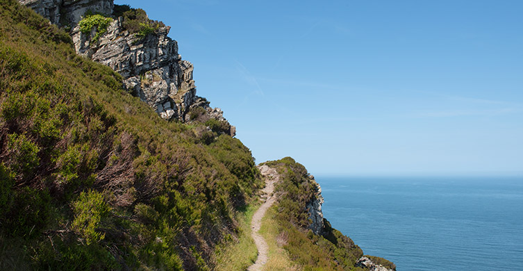 Heddon Mouth on the South West Coast Path between Lynton and Combe Martin. 