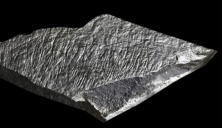 Engraved schist