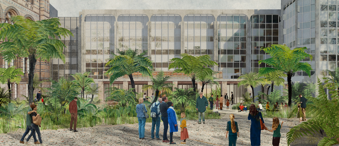 An illustration of the gardens