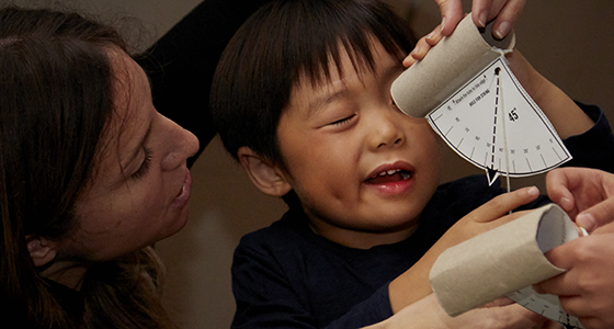 A child learning at the Museum