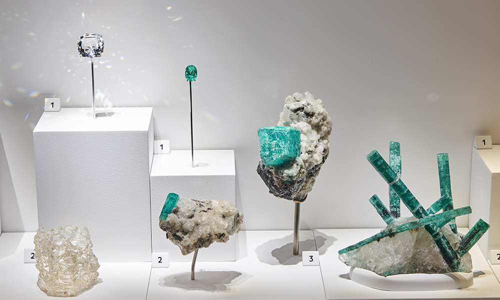 A photograph of a display in the Vault