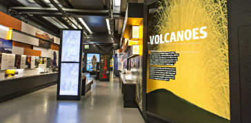 A photograph of the Volcanoes and Earthquakes gallery
