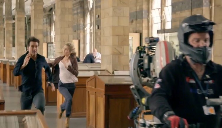 Behind-the-scenes filming at the Minerals gallery