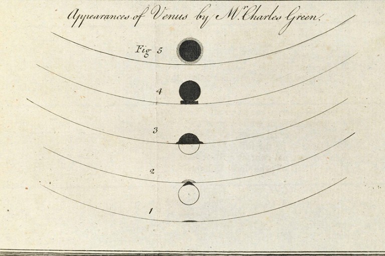 Diagram by Charles Green of Venus's transit
