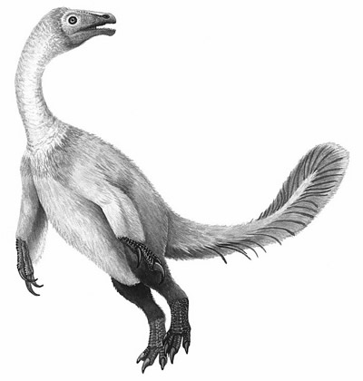 An artist's impression of Beipiaosaurus