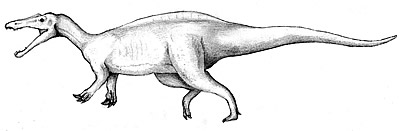 An artist's impression of Suchomimus