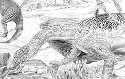 An artist's impression of Anchisaurus