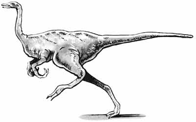 An artist's impression of Archaeornithomimus