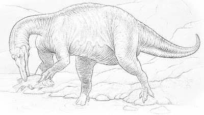 An artist's impression of Baryonyx