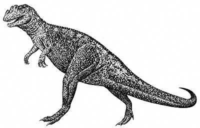 An artist's impression of Ceratosaurus