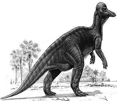 An artist's impression of Corythosaurus