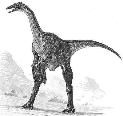 An artist's impression of Deinocheirus