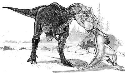 An artist's impression of Dryptosaurus