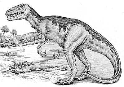 An artist's impression of Gasosaurus