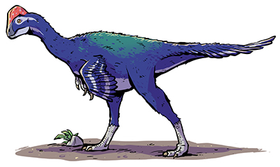 An artist's impression of Gigantoraptor
