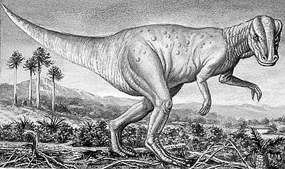 An artist's impression of Hadrosaurus