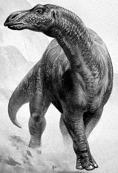 An artist's impression of Maiasaura