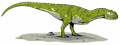 An artist's impression of Majungasaurus