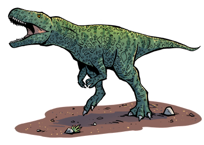 An artist's impression of Megalosaurus