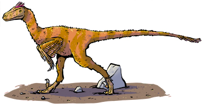 An artist's impression of Pyroraptor