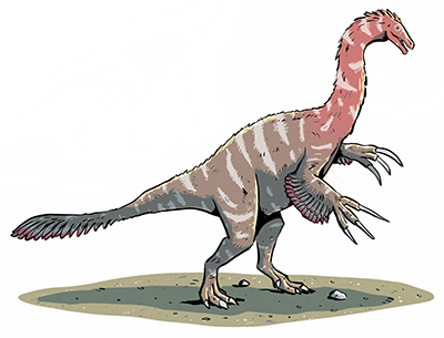 An artist's impression of Therizinosaurus
